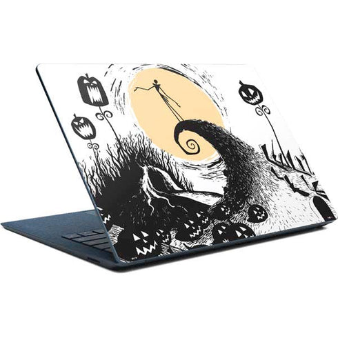 Disney The Nightmare Before Christmas Jack on Spiral Hill Art Surface Laptop Skin